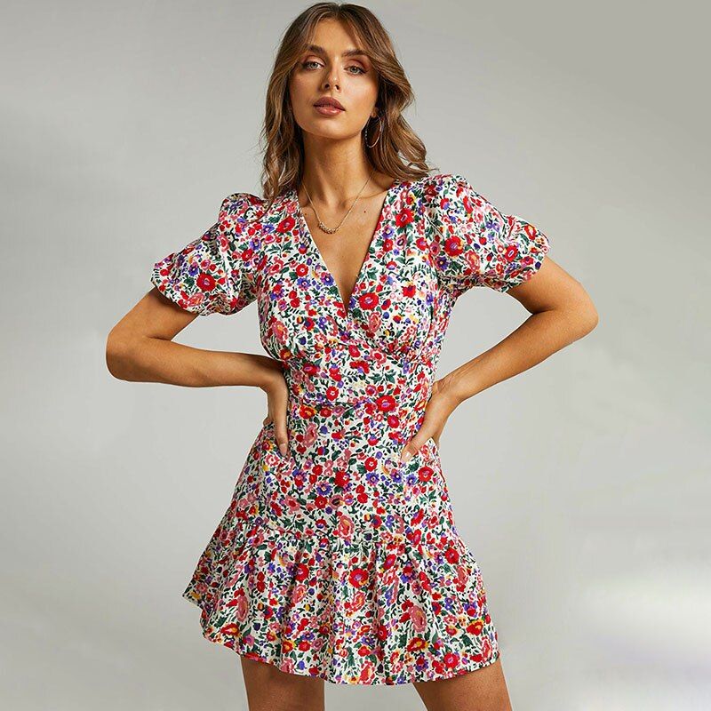 Vintage Floral Mini Dress sold by Streetwear Society product image thumbnail 2