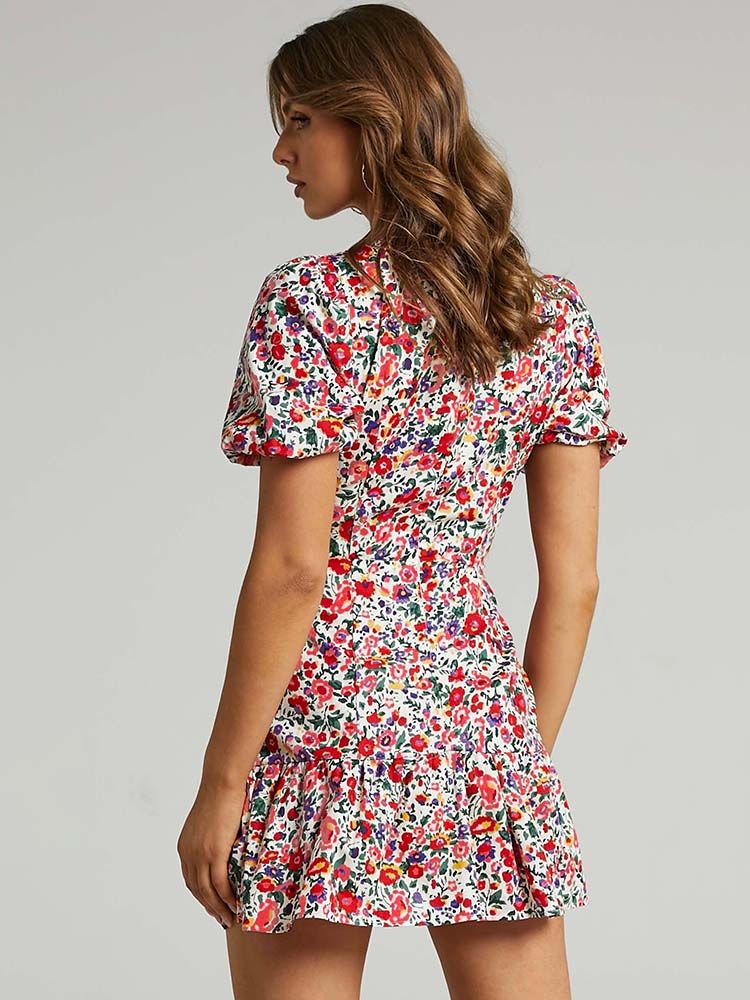 Vintage Floral Mini Dress sold by Streetwear Society product image thumbnail 8