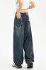 Distressed Pockets Wide Leg Baggy Jeans sold by Streetwear Society