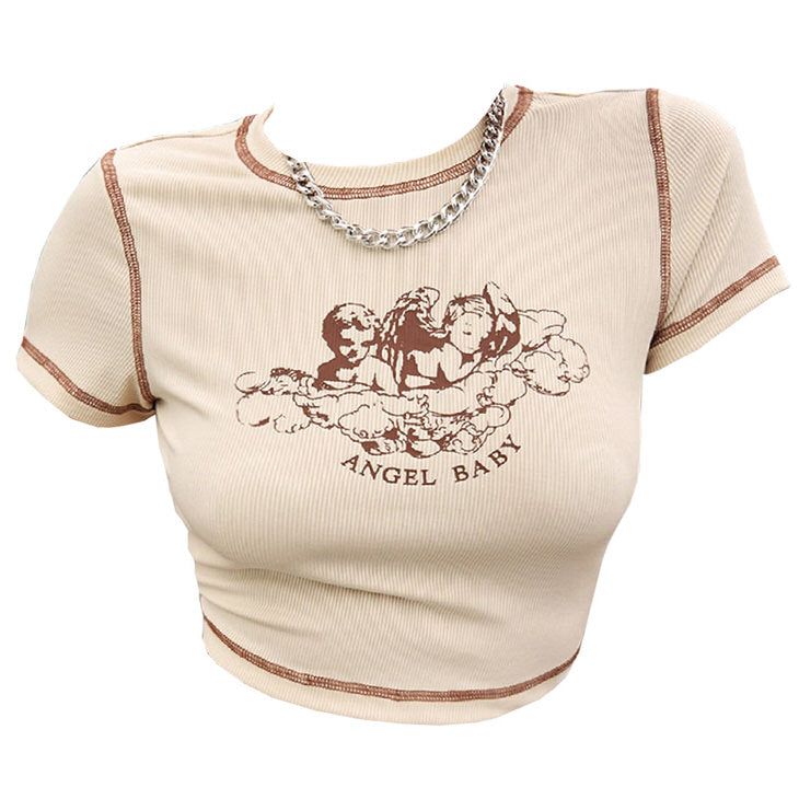 Angel Baby Crop Top sold by Streetwear Society product image thumbnail 2
