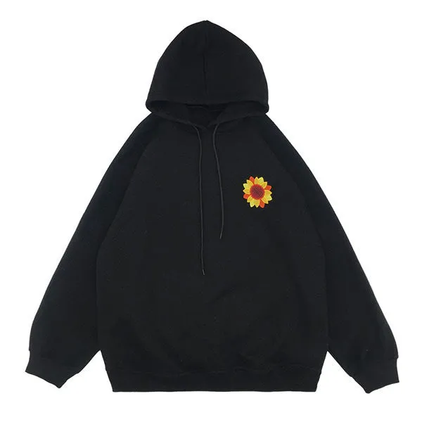 Sunflower Embroidered Hoodie sold by Streetwear Society product image thumbnail 3