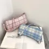 Soft Girl Plaid Baguette Bag sold by Streetwear Society