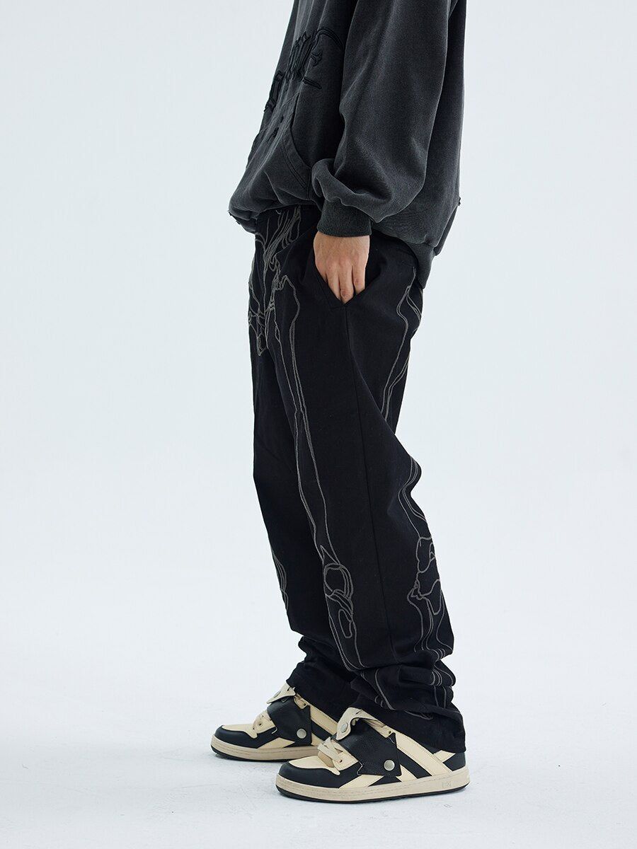 Cargo pants for men streetwear baggy Y2K B203 sold by Streetwear Society product image thumbnail 5