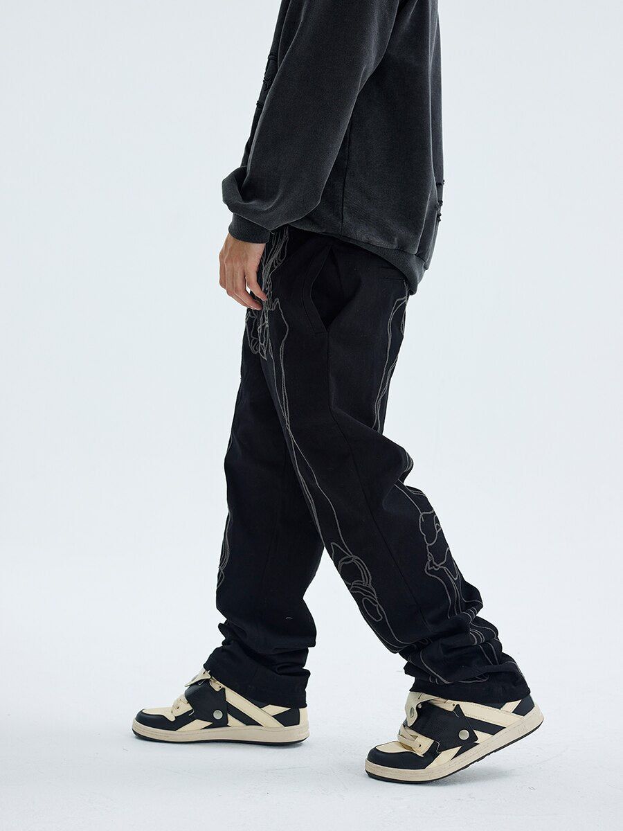Cargo pants for men streetwear baggy Y2K B203 sold by Streetwear Society product image thumbnail 4