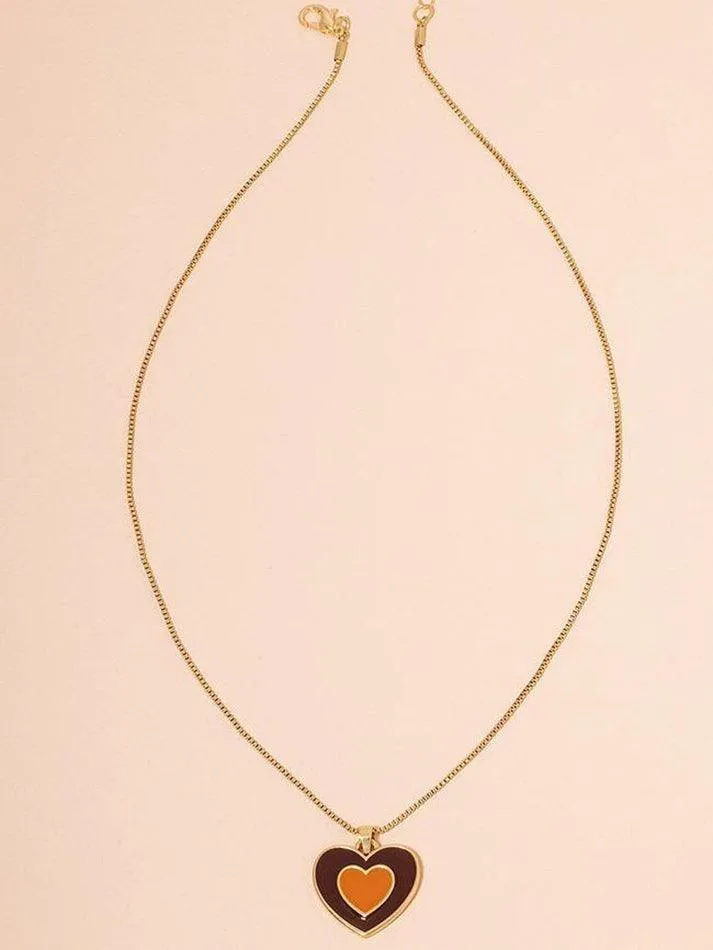 Gradient Heart Pendant Necklace sold by Streetwear Society product image thumbnail 4