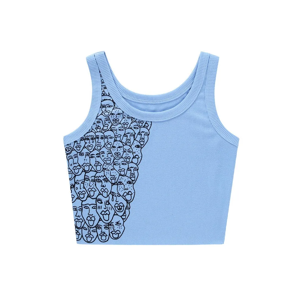 Face Outline Aesthetic Top sold by Streetwear Society