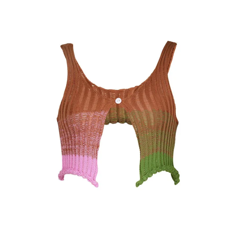 Gradient Crochet Top sold by Streetwear Society