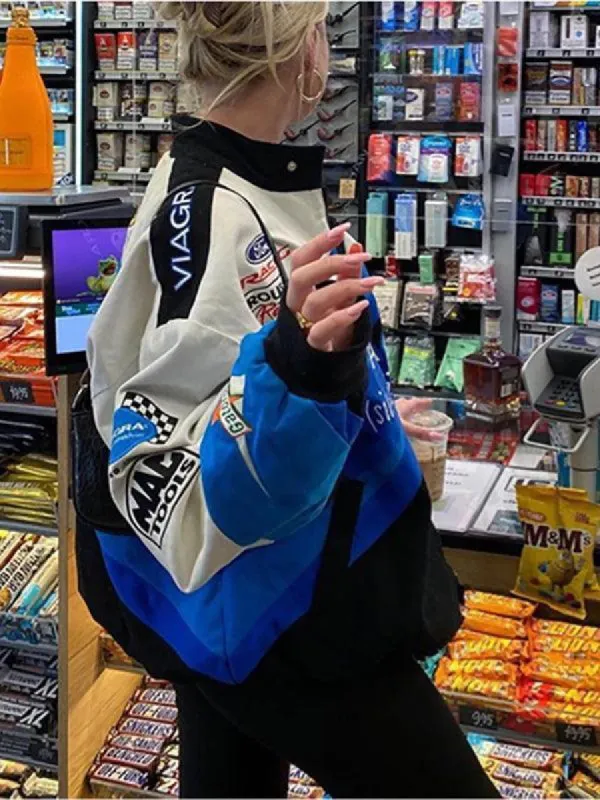 Logo Graphic Oversized Zipper Jacket sold by Streetwear Society