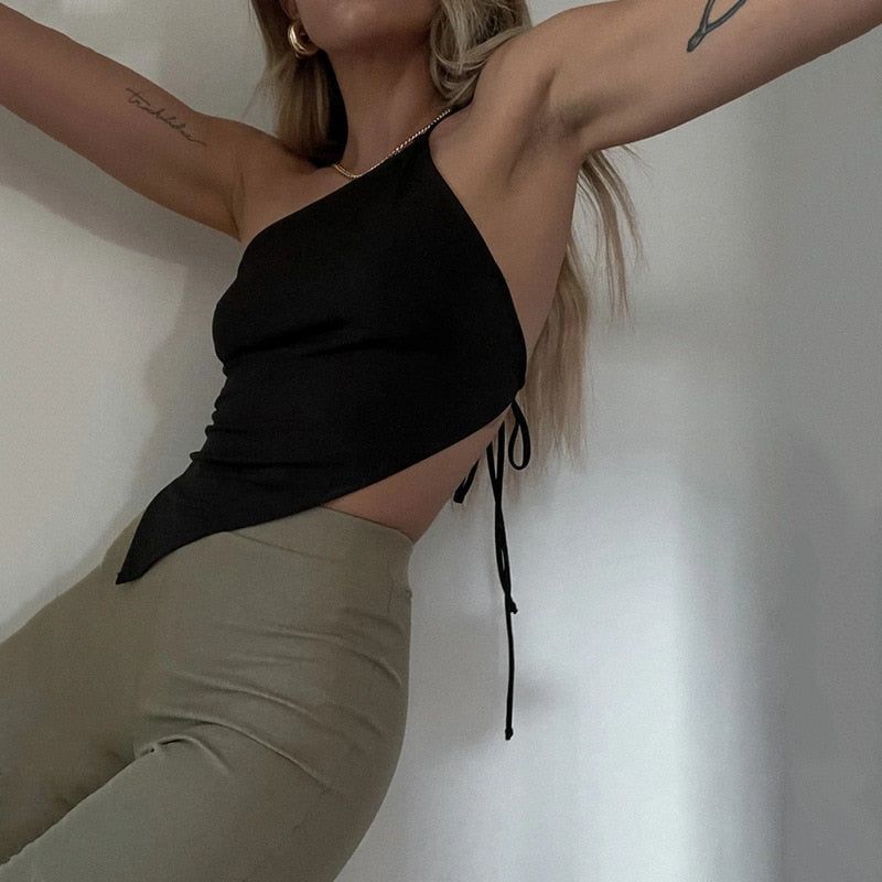 Strappy Cami Crop Top sold by Streetwear Society