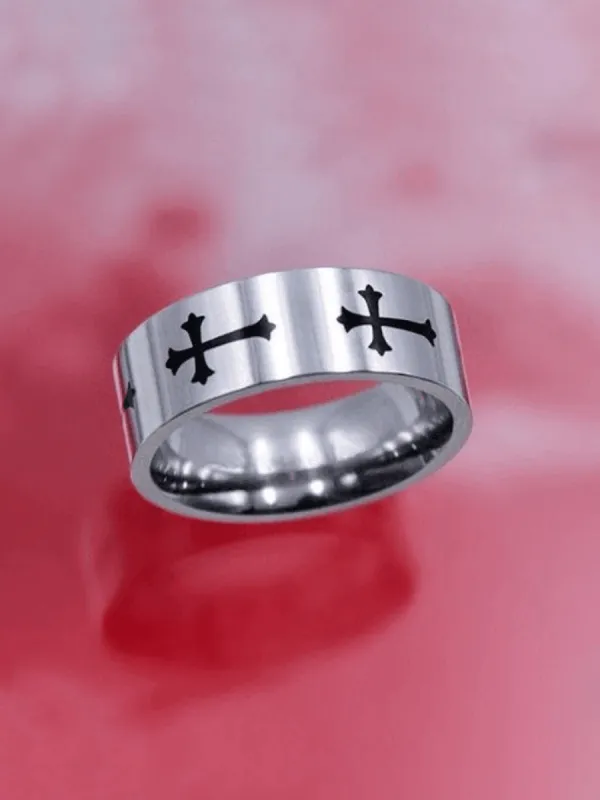 Cross Pattern Ring sold by Streetwear Society