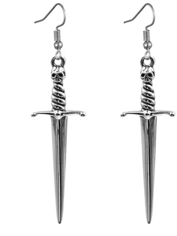 Dagger Skull Earrings sold by Streetwear Society