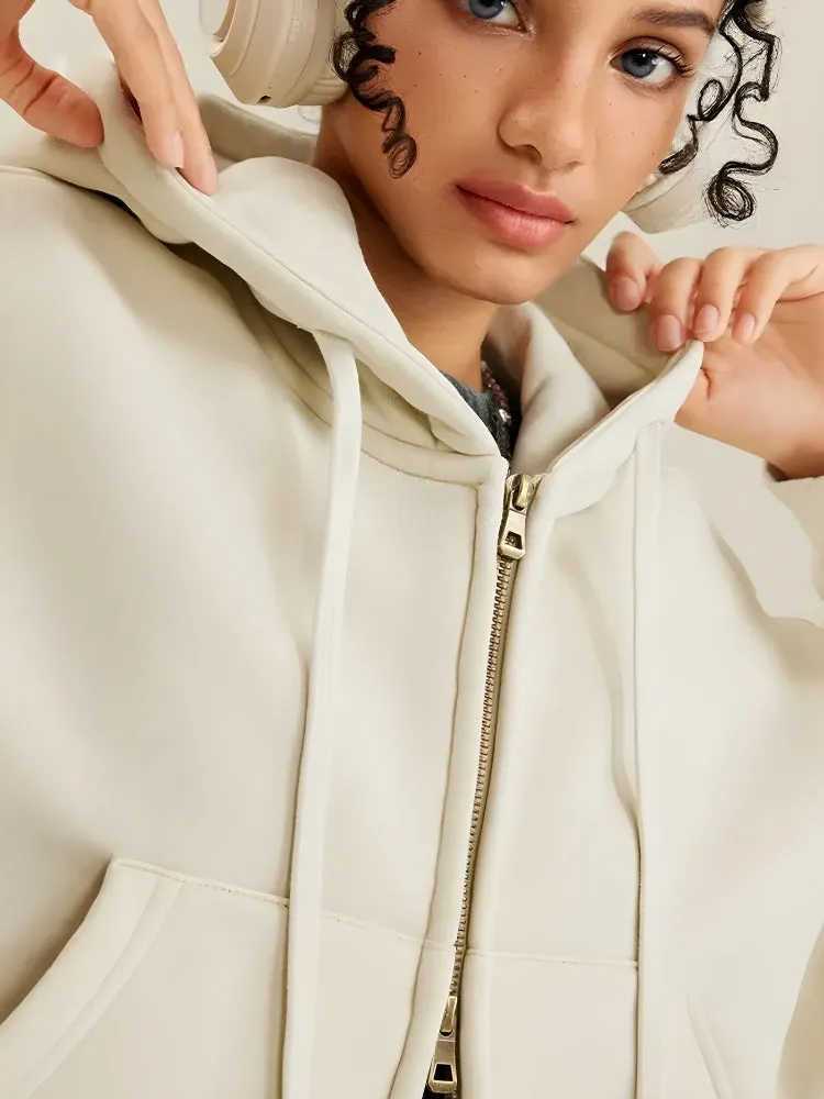 Double Zip-Up Cropped Hoodie sold by Streetwear Society product image thumbnail 2