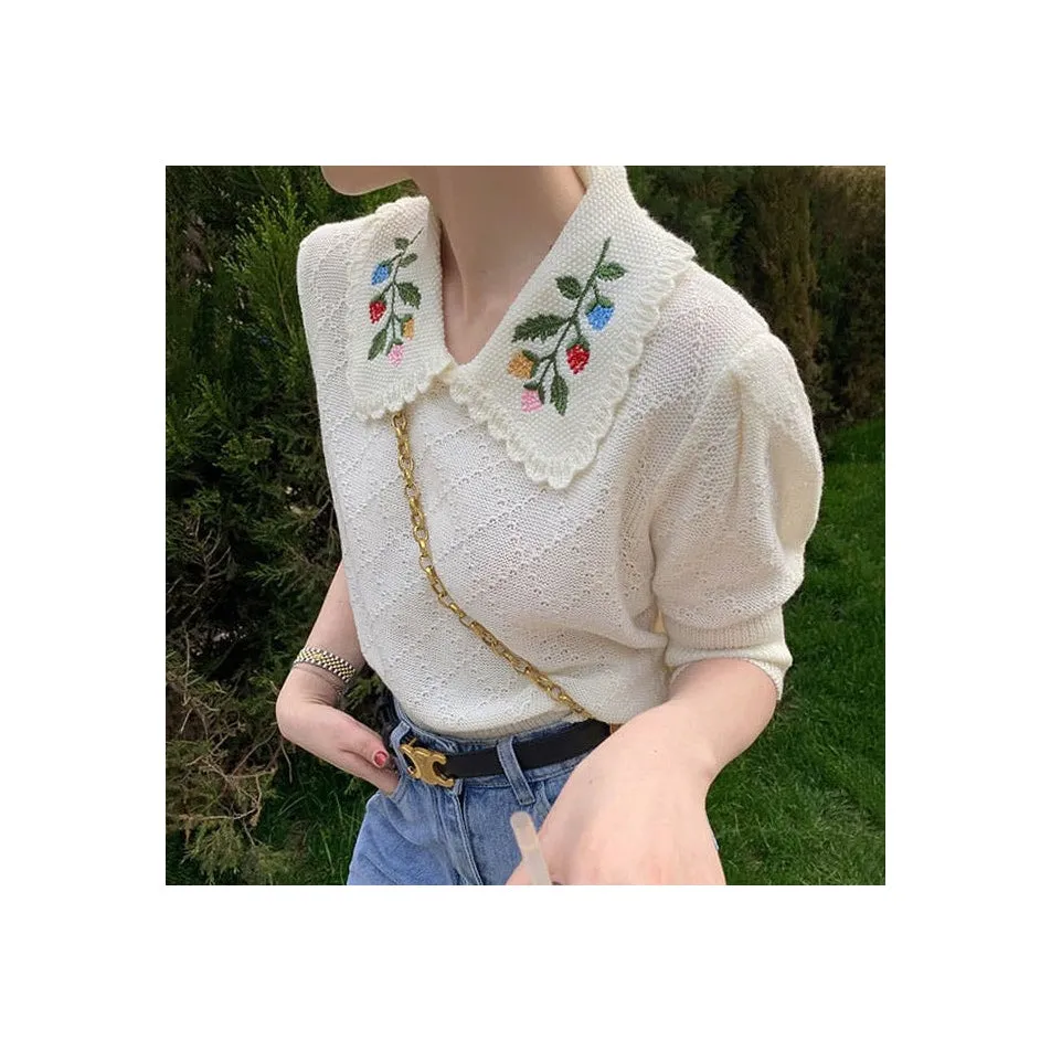 Cottagecore Collar Top sold by Streetwear Society