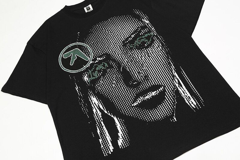'Matrix' Graphic Print Cotton T-Shirt sold by Streetwear Society product image thumbnail 3