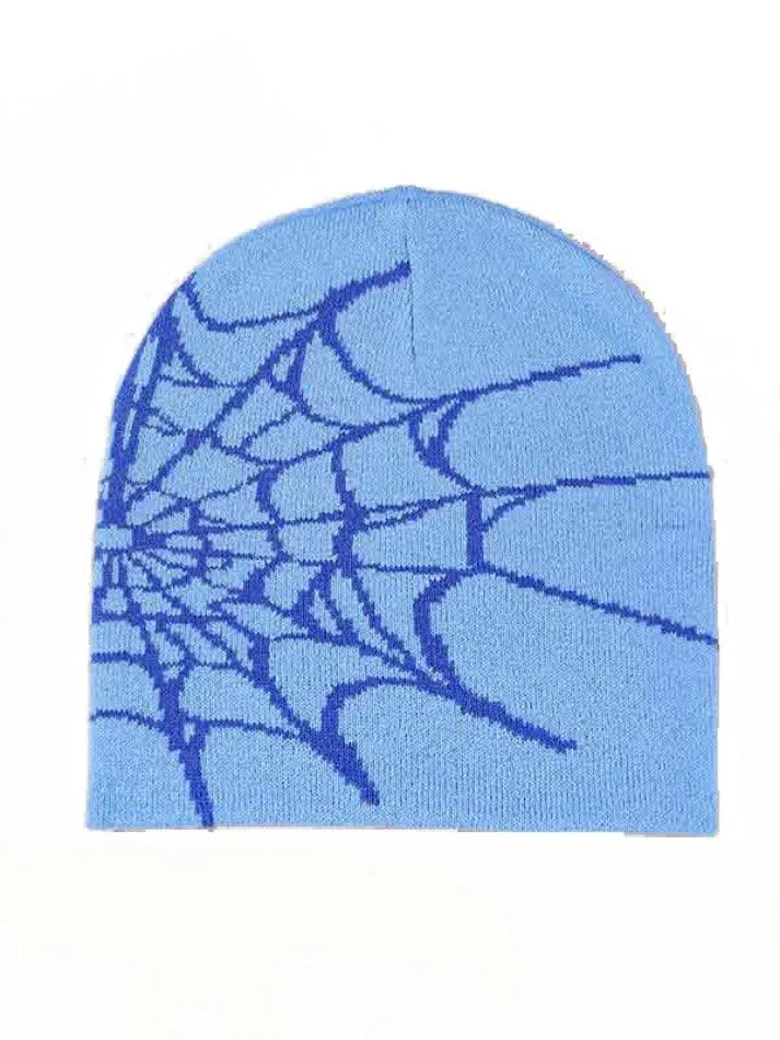 Spider web print beanie sold by Streetwear Society product image thumbnail 4