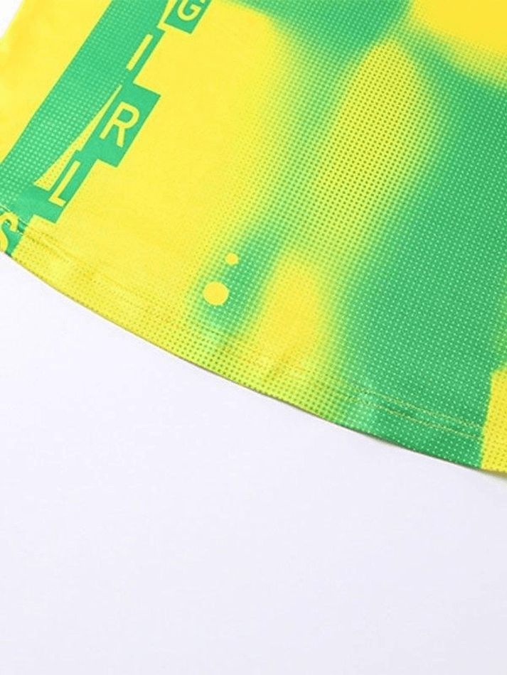 Ombre Pixel Print Crop Tank Top sold by Streetwear Society product image thumbnail 5