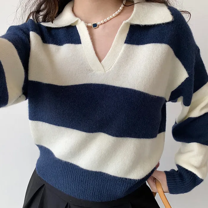 Old Money Striped Pullover sold by Streetwear Society product image thumbnail 5