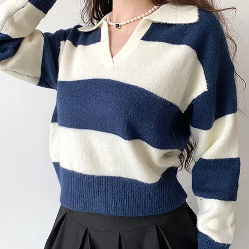Old Money Striped Pullover sold by Streetwear Society