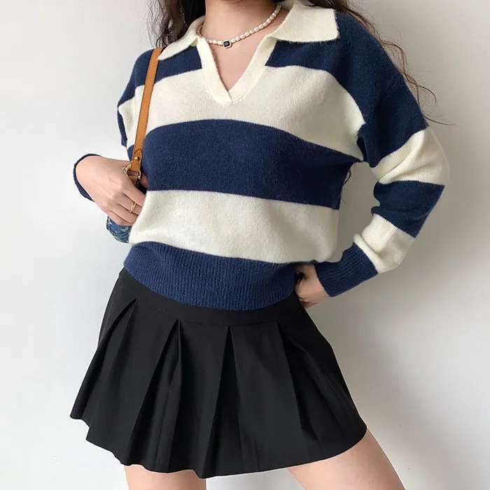 Old Money Striped Pullover sold by Streetwear Society product image thumbnail 4