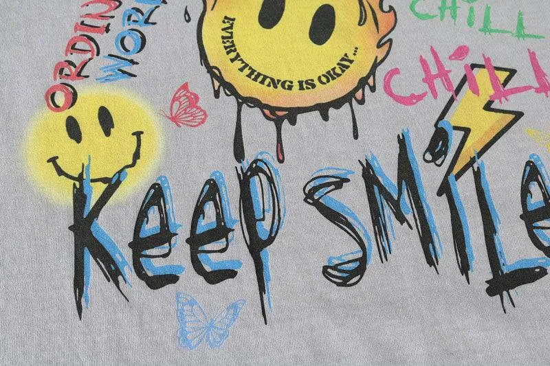 Smile' T shirt sold by Streetwear Society product image thumbnail 3