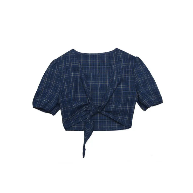 Skippin' School Plaid Top sold by Streetwear Society