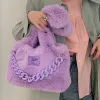 Fluffy Chain Shoulder Bag sold by Streetwear Society