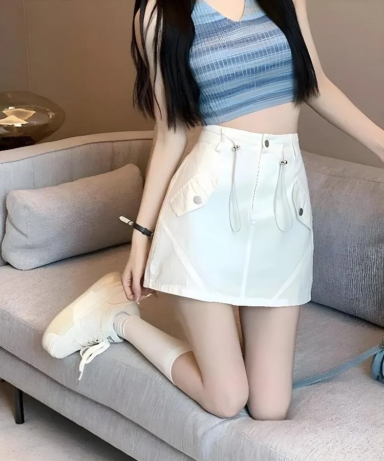 Y2K Cargo Mini Skort sold by Streetwear Society product image thumbnail 2