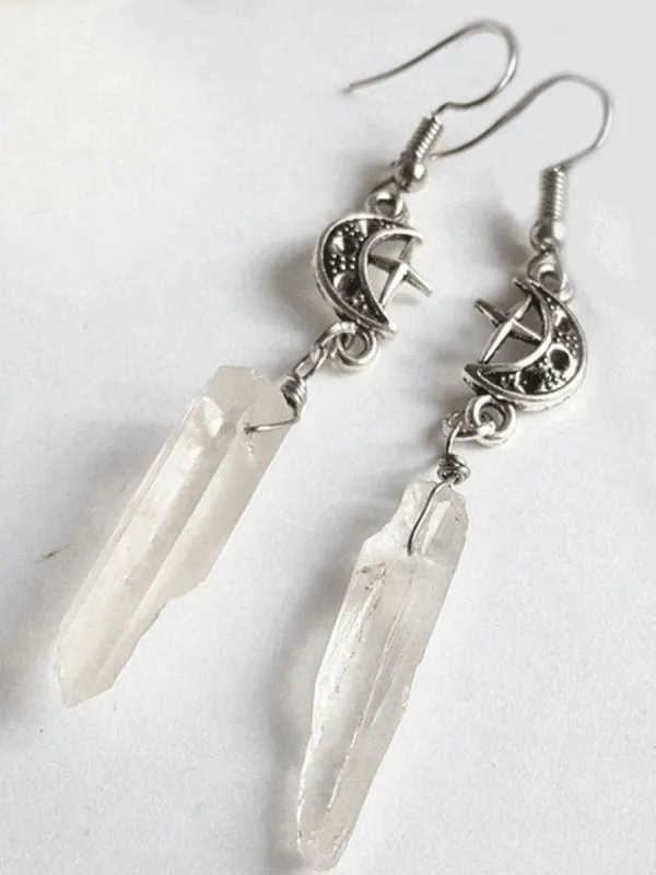 Gothic Crescent Geometric Drop Earring sold by Streetwear Society