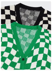 Sleeveless plaid cardigan sold by Streetwear Society