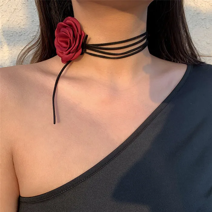 French Girl Rose Choker sold by Streetwear Society product image thumbnail 3