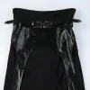 Goth Double Slit Maxi Skirt sold by Streetwear Society