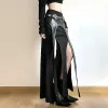 Goth Double Slit Maxi Skirt sold by Streetwear Society