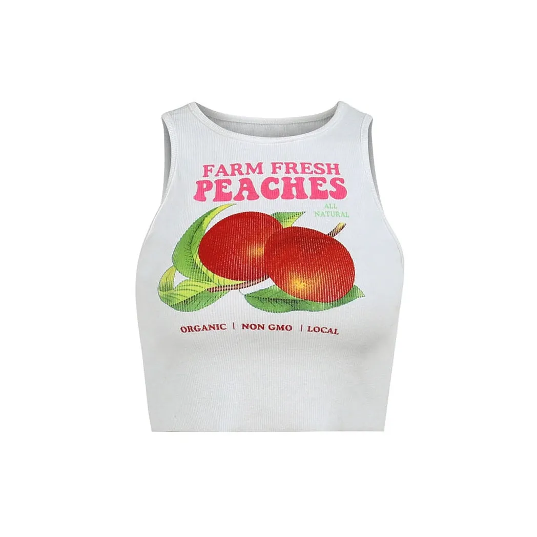 Fresh Peaches Ribbed Top sold by Streetwear Society