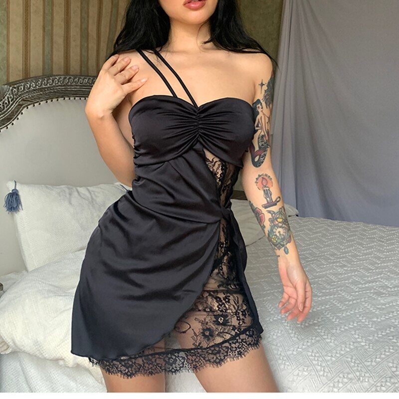 Lace Sexy Mini Dress sold by Streetwear Society product image thumbnail 5