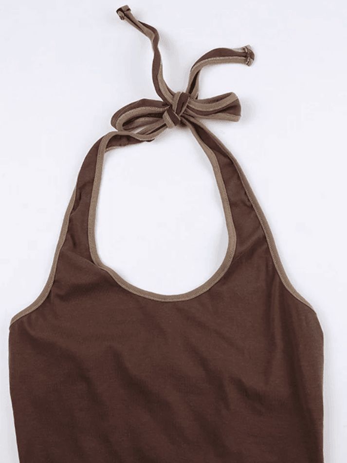 Vintage Halter Cropped Tank Top sold by Streetwear Society product image thumbnail 6