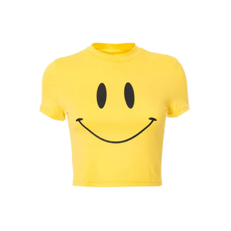 Smiley Face Crop Top sold by Streetwear Society