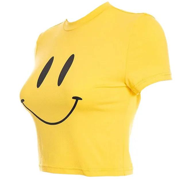 Smiley Face Crop Top sold by Streetwear Society product image thumbnail 2