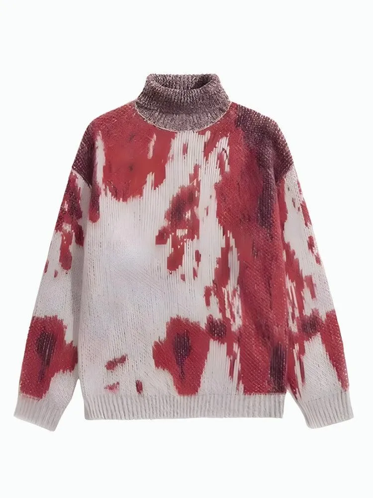 Tie Dye Turtle Neck Knitted Sweater sold by Streetwear Society product image thumbnail 4