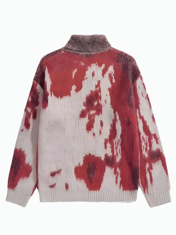 Tie Dye Turtle Neck Knitted Sweater sold by Streetwear Society