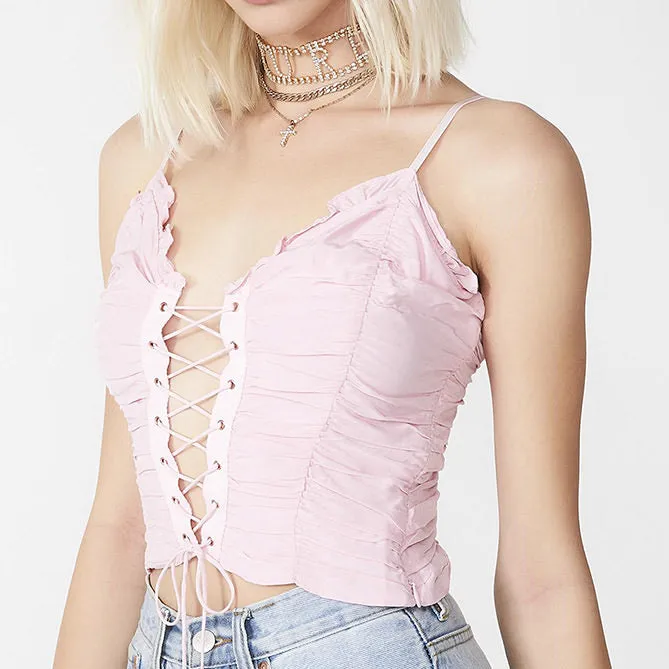 Princess Lace Up Top sold by Streetwear Society product image thumbnail 2