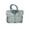Y2K Aesthetic Denim Butterfly Handbag sold by Streetwear Society