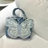 Y2K Aesthetic Denim Butterfly Handbag sold by Streetwear Society