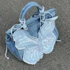 Y2K Aesthetic Denim Butterfly Handbag sold by Streetwear Society