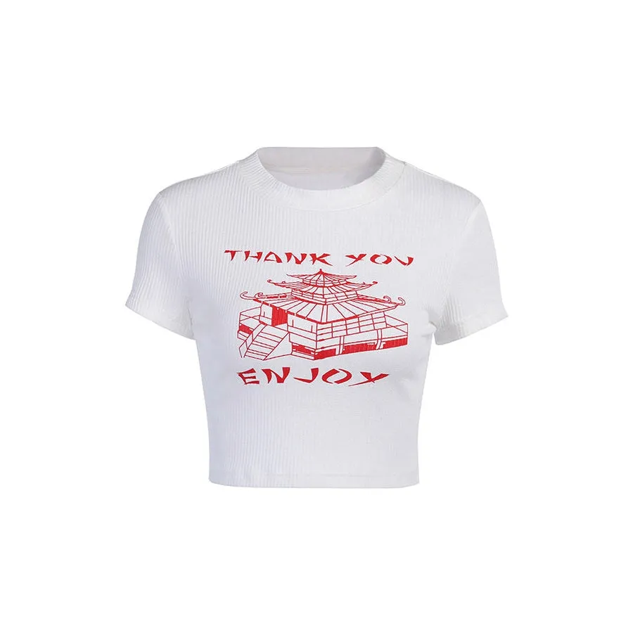 Thank You Ribbed Tee sold by Streetwear Society