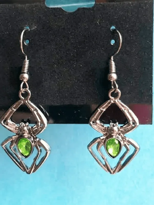 Strass Gothic Spider Earrings sold by Streetwear Society