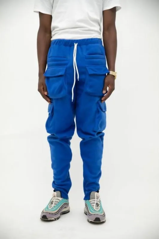 Cargo Sweatpants - Blue sold by Streetwear Society