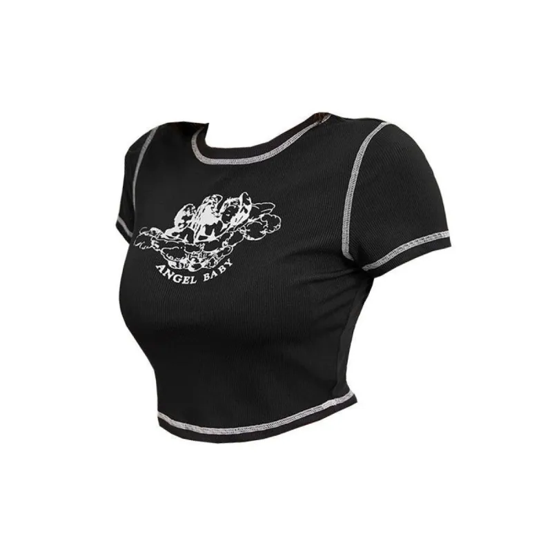 Angel Baby Crop Top sold by Streetwear Society