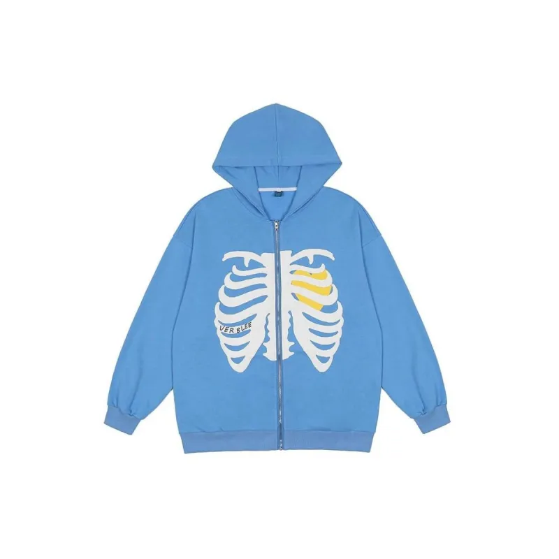 'Trapped Heart' Zip-up Hoodie sold by Streetwear Society