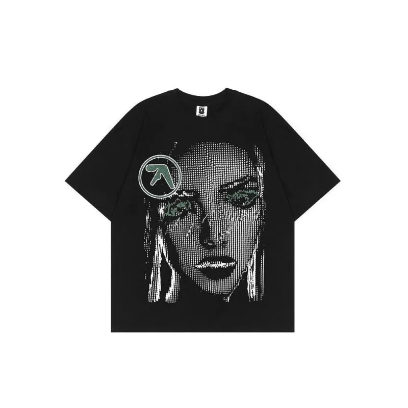 'Matrix' Graphic Print Cotton T-Shirt sold by Streetwear Society