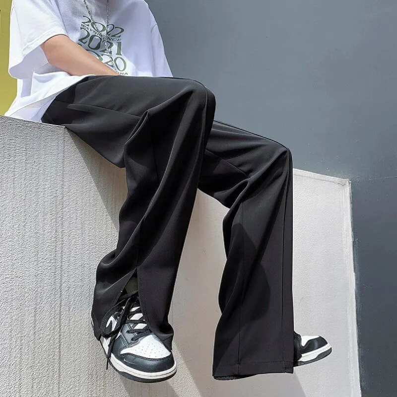 Wide-leg Split Pants sold by Streetwear Society